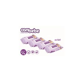 Canbebe Kremsi Dokunuş 48'li 2688 Yaprak Islak Havlu Mendil Seti