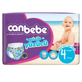 Canbebe Minik Yüzücü No:4 Maxi Bebek Bezi