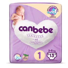 Canbebe No:1 Yenidoğan 13 Adet Bebek Bezi