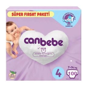 Canbebe No:4 Maxi 100 Adet Bebek Bezi