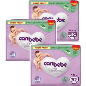 Canbebe No:4 Maxi 156 Adet Bebek Bezi