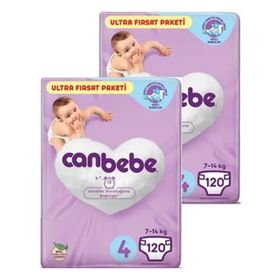 Canbebe No:4 Maxi 240 Adet Bebek Bezi