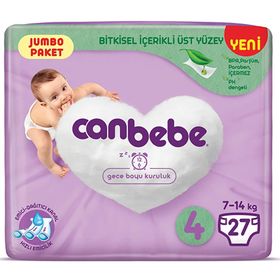 Canbebe No:4 Maxi 27 Adet Bebek Bezi