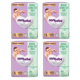 Canbebe No:4 Maxi 400 Adet Bebek Bezi