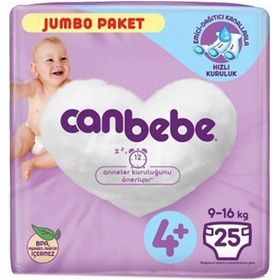 Canbebe No:4+ Maxi Plus 25 Adet Bebek Bezi