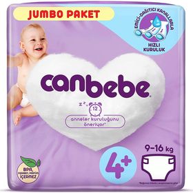 Canbebe No:4+ Maxi Plus Bebek Bezi