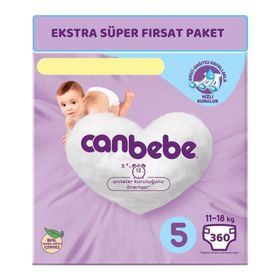 Canbebe No:5 Junior 360 Adet Bebek Bezi