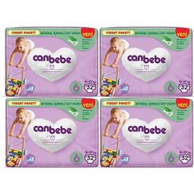 Canbebe No:6 XLarge 128 Adet Bebek Bezi