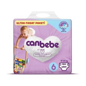 Canbebe No:6 XLarge 150 Adet Bebek Bezi