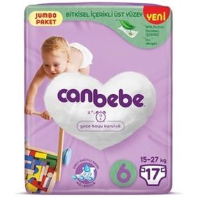 Canbebe No:6 XLarge 17 Adet Bebek Bezi