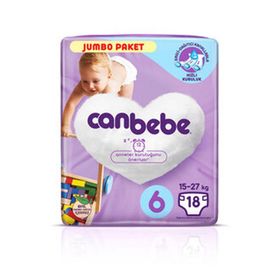 Canbebe No:6 XLarge 18 Adet Bebek Bezi