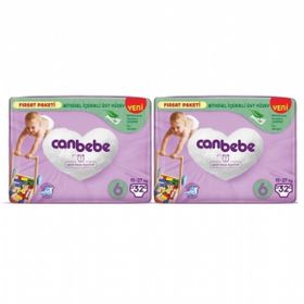 Canbebe No:6 XLarge 64 Adet Bebek Bezi