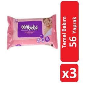 Canbebe Temel Bakım 3x56 Adet Islak Mendil