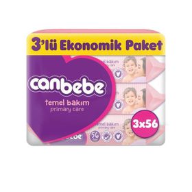 Canbebe Temel Bakım 3x56 Adet Islak Mendil
