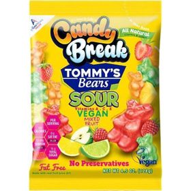 Candy Break 128 gr Tommy's Bear Sour Tatlı Ekşi Vegan Jelibon
