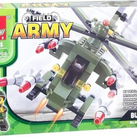 Canem Oyuncak 0354 159 Parça 6+ Askeri Helikopter Blok Seti
