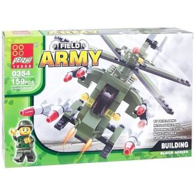 Canem Oyuncak 0354 159 Parça 6+ Askeri Helikopter Blok Seti
