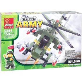 Canem Oyuncak 0354 159 Parça 6+ Askeri Helikopter Blok Seti