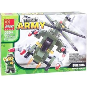 Canem Oyuncak 0354 159 Parça 6+ Askeri Helikopter Blok Seti