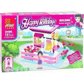 Canem Oyuncak 0496 181 Parça 6+ Figürlü Ev Blok Seti