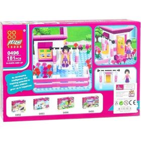 Canem Oyuncak 0496 181 Parça 6+ Figürlü Ev Blok Seti