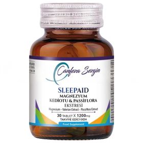 Canfeza Sezgin Sleepaid Magnezyum Kediotu Passiflora Ekstresi 30 Tablet Takviye Edici Gıda