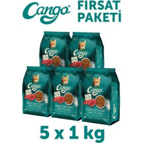 Cango 1x5 kg Kuzu Etli ve Pirinçli Yetişkin Kedi Maması