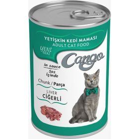 Cango Ciğerli Yaş Yetişkin 2x415 gr Kedi Maması