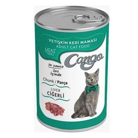 Cango Ciğerli Yaş Yetişkin 415 gr Kedi Maması