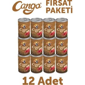 Cango Etli Yetişkin 12x415 gr Köpek Yaş Mama