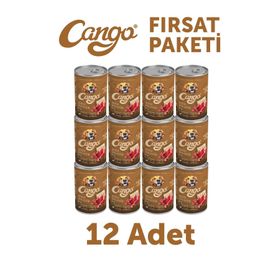 Cango Etli Yetişkin 12x415 gr Köpek Yaş Mama
