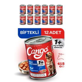 Cango Etli Yetişkin 12x415 gr Köpek Yaş Mama