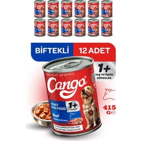 Cango Etli Yetişkin 12x415 gr Köpek Yaş Mama