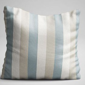 Cango Home 054 Çift Tarafı Baskılı 43 x 43 cm Renkli Çizgili Özel Tasarım Yastık Kırlent Kılıfı