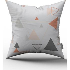 Cango Home CGH103 - 43 x 43 cm - Renkli Kırlent Yastık Kılıfı