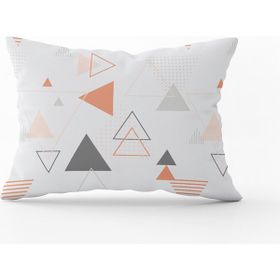 Cango Home CGH103 - 43 x 43 cm - Renkli Kırlent Yastık Kılıfı