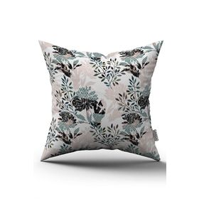 Cango Home CGH496 - 43 x 43 cm - Renkli Dijital Baskı Kırlent Yastık Kılıfı