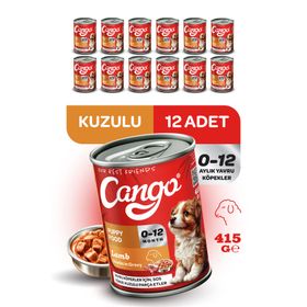 Cango Kuzu Etli Yavru 12x415 gr Yaş Köpek Mama