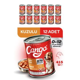 Cango Kuzu Etli Yavru 12x415 gr Yaş Köpek Mama