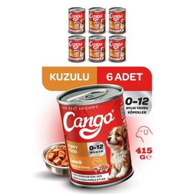 Cango Kuzu Etli Yavru 6x415 gr Yaş Köpek Mama