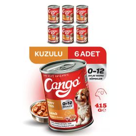 Cango Kuzu Etli Yavru 6x415 gr Yaş Köpek Mama