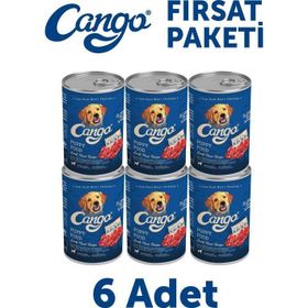 Cango Kuzu Etli Yavru 6x415 gr Yaş Köpek Mama