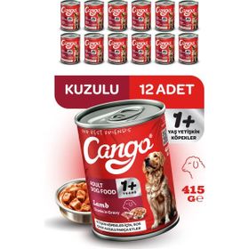 Cango Kuzu Etli Yetişkin 12x415 gr Yaş Köpek Mama