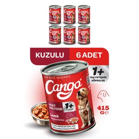 Cango Kuzu Etli Yetişkin 6x415 gr Yaş Köpek Mama