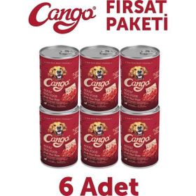 Cango Kuzu Etli Yetişkin 6x415 gr Yaş Köpek Mama
