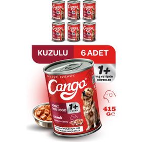 Cango Kuzu Etli Yetişkin 6x415 gr Yaş Köpek Mama
