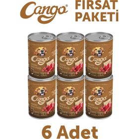 Cango Sığır Etli Yetişkin 6x415 gr Yaş Köpek Mama