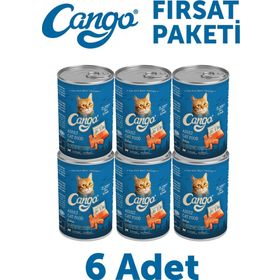 Cango Somonlu Yetişkin 6x415 gr Yaş Kedi Mama