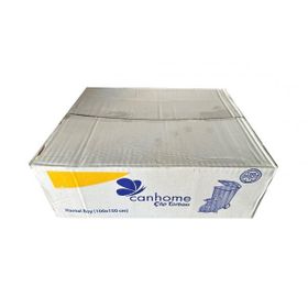 Canhome 240 lt 100x150 cm 600 gr 10 Adetlik 10 Rulo Siyah Hantal Konteyner Çöp Torbası