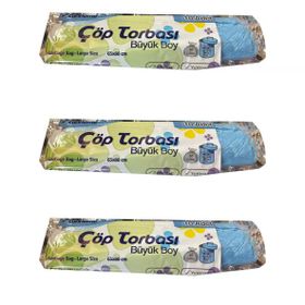 Canhome Büyük Boy Çöp Torbası 10 Adet Mavi 65 x 80 cm